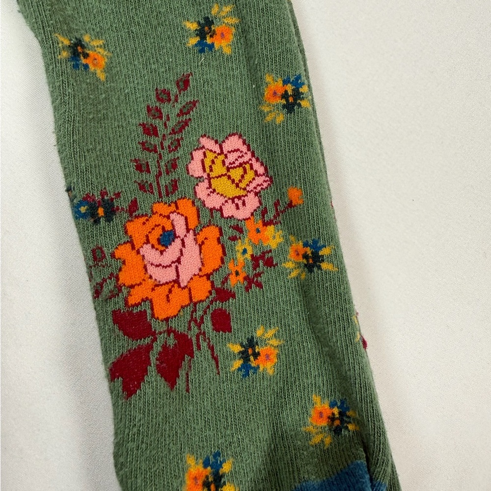 MATILDA JANE Girls' "Choose Your Own Path" Fall Floral Foliage Knit Tights 4-6 - Picture 6 of 10